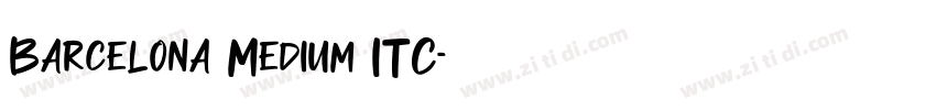 Barcelona Medium ITC字体转换
